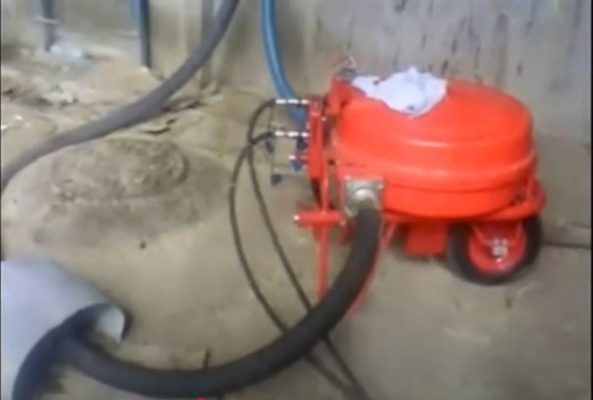 Clean out od Sand Filter in Pulp and Paper Industry